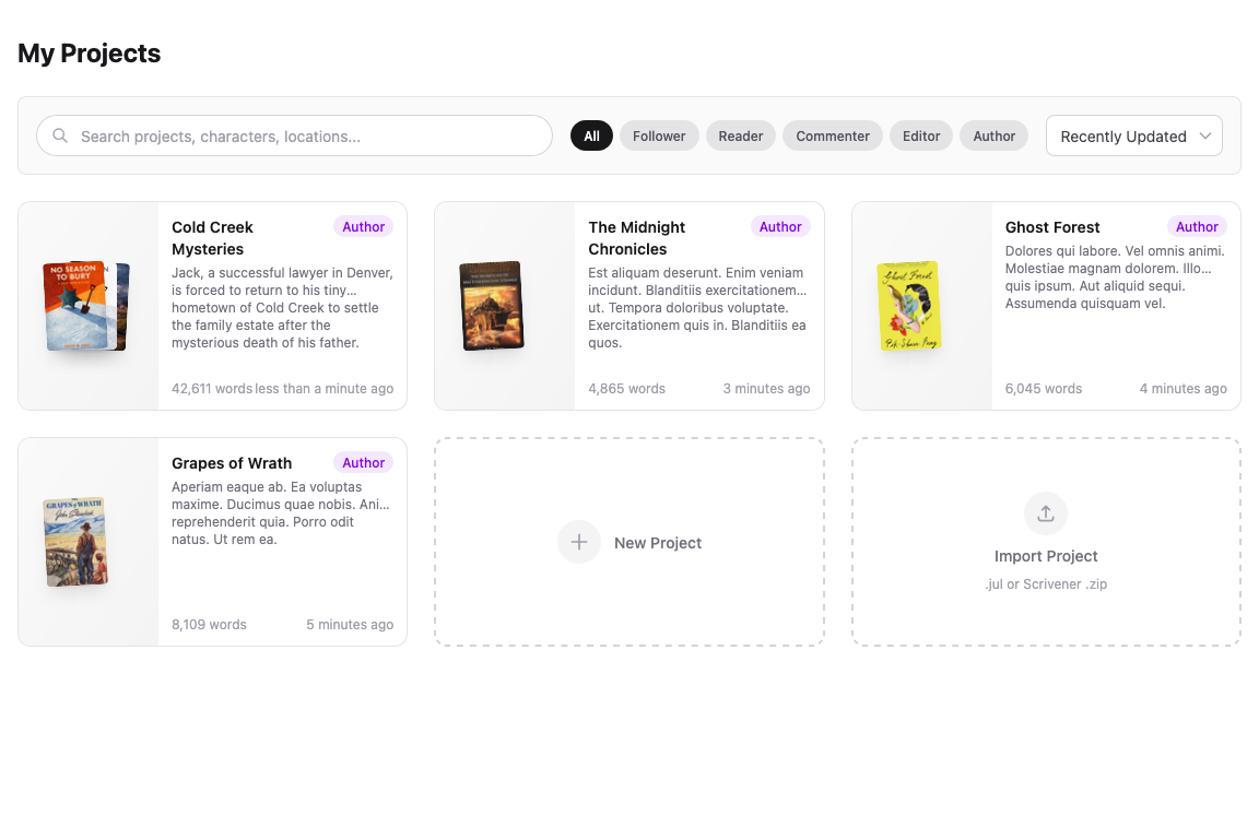 Audience building features